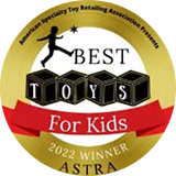 ASTRA Best Toys for Kids 2022 winner badge